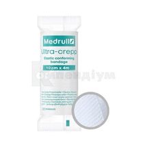 БИНТ МЕДИЧНИЙ ЕЛАСТИЧНО ФІКСУЮЧИЙ MEDRULL ULTRA-CREPP 4 м х 10 см, № 1; Forans Eesti