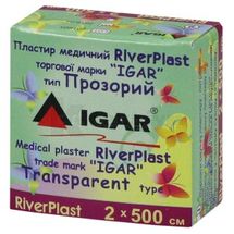 ПЛАСТИР МЕДИЧНИЙ RiverPlast торговой марки "IGAR" тип ПРОЗОРИЙ (на поліетиленовій основі) 2 см х 500 см, № 1; Ігар