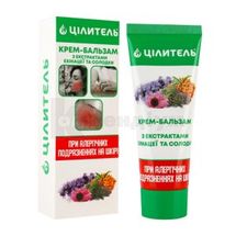 КРЕМ-БАЛЬЗАМ "ЦІЛИТЕЛЬ" туба, 70 мл, з екстрактами ехінацеї та солодки, з екстр. ехінац. та солодк.; Аромат