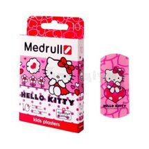 ПЛАСТИР МЕДИЧНИЙ MEDRULL ДИТЯЧИЙ "HELLO KITTY" З ПОЛІМЕРНОГО МАТЕРІАЛУ ПЕРФОРОВАНИЙ 25 мм х 57 мм, № 10; SIA Forans