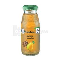 СІК ГРУШЕВИЙ ТМ "GERBER" ВІДНОВЛЕНИЙ, ОСВІТЛЕНИЙ, ПАСТЕРИЗОВАНИЙ пастеризоване, вітамінізоване, 175 мл, з 4 місяців, з 4 міс., № 1; Нестле Україна