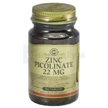Піколінат цинку таблетки, 22 мг, флакон, № 100; Солгар Вітамін енд Херб