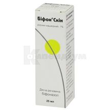 Біфон® Скін розчин нашкірний, 1 %, флакон-спрей, 25 мл, з дозатором, з дозатором, № 1; Мібе Україна