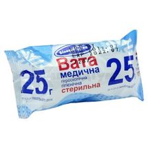 ВАТА МЕДИЧНА ГІГРОСКОПІЧНА ГІГІЄНІЧНА стерильний, рулон, 25 г, № 1; УКРМЕДТЕКСТИЛЬ ООО