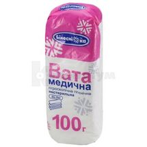 Вата медична гігроскопічна гігієнічна нестерильна, 100 г, тип "зигзаг", тип "зигзаг", № 1; УКРМЕДТЕКСТИЛЬ ООО