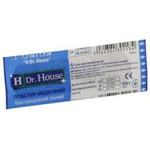 ПЛАСТИР МЕДИЧНИЙ БАКТЕРИЦИДНИЙ "H Dr. House" 7,2 см х 1,9 см, тканий, тканий, № 1; undefined