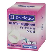 ПЛАСТИР МЕДИЧНИЙ "H Dr. House" 5 см х 500 см, на нетканній основі, на неткан. основі, № 1; undefined