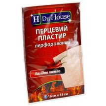 ПЛАСТИР ПЕРЦЕВИЙ "H Dr. House" 10 см х 15 см, перфорований, перфорований, № 1; undefined