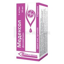 Медексол краплі очні, суспензія, 1 мг/мл, флакон-крапельниця, 10 мл, № 1; Ромфарм Компані