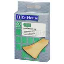 ПЛАСТИР МЕДИЧНИЙ БАКТЕРИЦИДНИЙ "H Dr. House" 2,3 см х 7,2 см, тканий, тканий, № 20; undefined