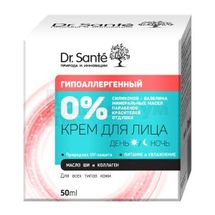 КРЕМ ДЛЯ ОБЛИЧЧЯ серії "Dr.SANTE 0%" 50 мл, гіпоалергений, гіпоалерг.; Ельфа ФФ