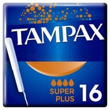 ТАМПОНИ ГІГІЄНІЧНІ TAMPAX super plus, з аплікатором, з аплікатором, № 16; Проктер енд Гембл Україна