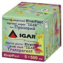 ПЛАСТИР МЕДИЧНИЙ RiverPlast торговой марки "IGAR" тип ПРОЗОРИЙ (на поліетиленовій основі) 5 см х 500 см, № 1; Ігар