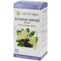 Бузини чорної квітки квітки, 40 г, пачка, з внутрішн. пакетом, з внутр. пакетом, № 1; ЗАТ "Ліктрави"