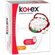 ПРОКЛАДКИ ЖІНОЧІ ГІГІЄНІЧНІ KOTEX NORMAL щоденні., № 60; Kimberly-Clark