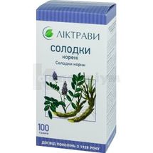 Солодки корені корені, 100 г, пачка, з внутрішн. пакетом, з внутр. пакетом, № 1; ЗАТ "Ліктрави"