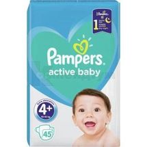 ПІДГУЗНИКИ ДИТЯЧІ PAMPERS ACTIVE BABY maxi plus, № 45; Проктер енд Гембл Україна