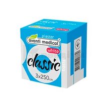 ПЛАСТИР МЕДИЧНИЙ В РУЛОНАХ AVANTI MEDICAL® "CLASSIC"  НА ТКАНИННІЙ ОСНОВІ, БІЛОГО КОЛЬОРУ 3 см х 250 см, № 1; SIA Forans