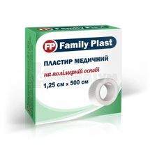 FAMILY PLAST ПЛАСТИР МЕДИЧНИЙ НА ПОЛІМЕРНІЙ ОСНОВІ 1,25 см х 500 см, № 1; Аргопласт