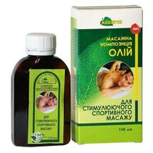 МАСАЖНА КОМПОЗИЦІЯ 110 мл, "для стимулючого спортивного масажу", "для стимулюч. спорт. масажу"; Адверсо