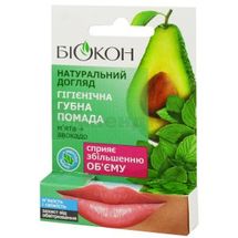 ПОМАДА ГУБНА ГІГІЄНІЧНА "М'ЯТА + АВОКАДО" серії "НАТУРАЛЬНИЙ ДОГЛЯД" 4.6 г; МНВО Біокон