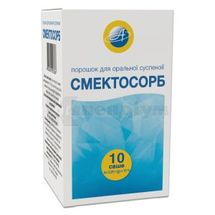 Смектосорб порошок для оральної суспензії, саше, 3.26 г, № 10; Астрафарм