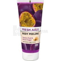 ПІЛІНГ ДЛЯ ТІЛА PASSION FRUIT & BROWN SUGAR серії "FRESH JUICE" 200 мл; Ельфа