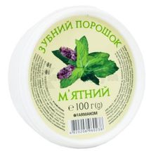 ЗУБНИЙ ПОРОШОК "М'ЯТНИЙ" 100 г; Фармаком