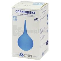 СПРИНЦІВКА ПЛАСТИЗОЛЬНА ПОЛІВІНІЛХЛОРИДНА СПП-АЛЬПІНА ПЛАСТ а-13, 317 мл, № 1; Укрмедіка