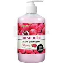 ГЕЛЬ ДЛЯ ДУШУ "FRESH JUICE" крем-гель, 750 мл, litchi & raspberry, litchi & raspberry; Ельфа ФФ