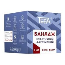 БАНДАЖ ЕЛАСТИЧНИЙ АДГЕЗИВНИЙ TETA® 5 см х 4,5 м, № 1; Цзеінг Банглі Медікал Продуктс Ко., Лтд