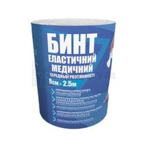 БИНТ ЕЛАСТИЧНИЙ TETA® СЕРЕДНЬОЇ РОЗТЯЖНОСТІ 8 см х 2,5 м, № 1; undefined