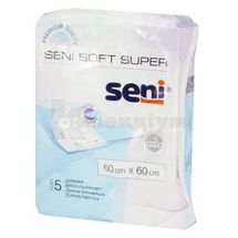 ПЕЛЮШКИ ГІГІЄНІЧНІ SENI SOFT SUPER 60 х 60 см, № 5; Torunskie ZMO