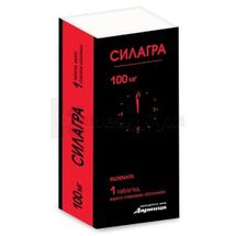 Силагра таблетки, вкриті плівковою оболонкою, 100 мг, блістер, № 1; Дарниця ФФ