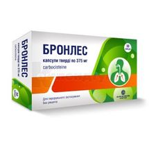 Бронлес® капсули тверді, 375 мг, блістер, № 30; Алкалоїд