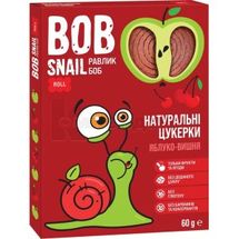 ЦУКЕРКИ НАТУРАЛЬНІ BOB SNAIL (РАВЛИК БОБ) 60 г, яблучно-вишневі, яблучно-вишневі, № 1; Еко Снек