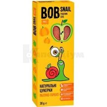 ЦУКЕРКИ НАТУРАЛЬНІ BOB SNAIL (РАВЛИК БОБ) 30 г, яблучно-гарбузові, яблучно-гарбузові, № 1; Еко Снек