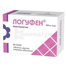 Логуфен® таблетки, вкриті плівковою оболонкою, 250 мг, блістер, № 60; Кусум Хелтхкер Пвт. Лтд.
