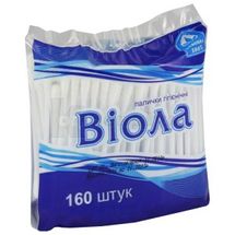 ПАЛИЧКИ ГІГІЄНІЧНІ "ВІОЛА" пакет, № 160; Кампус Коттон Клаб