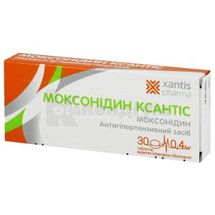 Моксонідин-Фармак таблетки, вкриті плівковою оболонкою, 0,4 мг, блістер, № 30; Фармак