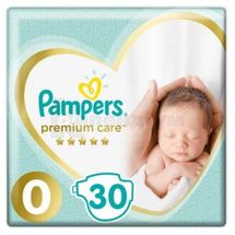 ПІДГУЗНИКИ ДИТЯЧІ PAMPERS PREMIUM CARE newborn (3 кг), № 30; undefined