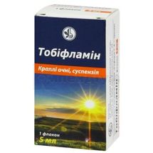 Тобіфламін краплі очні, суспензія, флакон поліетиленовий з крапельницею, 5 мл, № 1; Київський вітамінний завод