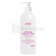 ЗАСІБ КРЕМОВИЙ ДЛЯ ІНТИМНОЇ ГІГІЄНИ серія "INTIMATE CREAMY WASH" тм ZIAJA 500 мл, з молочною кислотою; ZIAJA