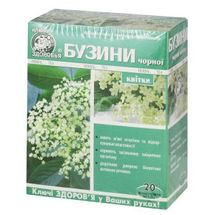 Бузини чорної квітки фіточай, фільтр-пакет, 1.5 г, № 20; Ключі Здоров'я