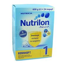 СУМІШ СУХА NUTRILON КОМФОРТ 1 0-6 місяців, 600 г, № 1; Нутриція Україна