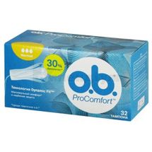 Тампони жіночі гігієнічні серії "O.B." procomfort normal, № 32; Джонсон і Джонсон Україна