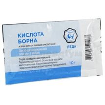 Засіб дезинфікуючий для рук и шкіри "Кислота борна" порошок, 10 г, № 1; Леда