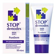 STOP DEMODEX (СТОП ДЕМОДЕКС) МАСКА 9 В 1 PureDerm маска, 50 мл; Фітобіотехнології