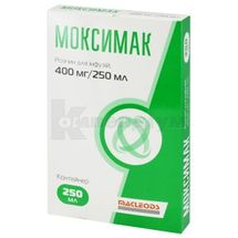 Моксимак розчин для інфузій, 400 мг/250 мл, контейнер поліпропіленовий, 250 мл, № 1; Фарматрейд