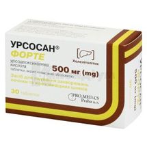 Урсосан® Форте таблетки, вкриті плівковою оболонкою, 500 мг, блістер, № 30; PRO.MED.CS Praha a.s.